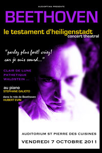 Affiche du Spectacle : Le Testament d'Heiligenstadt