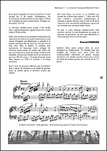 Une page du n°2 de la revue Beethoven
