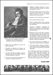 Une page du n°3 de la revue Beethoven