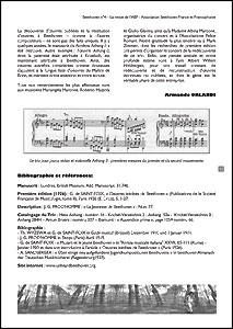 Une page du n°4 de la revue Beethoven