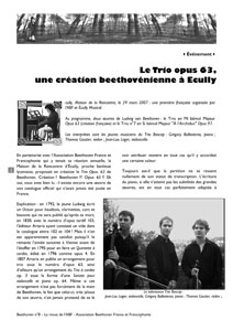 Page 2 du n°8 de la revue Beethoven